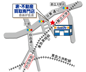 自由が丘店マップ 自由が丘店マップ