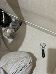 キャビネット付トイレで便利ですっきりトイレ空間へ　目黒区T様邸