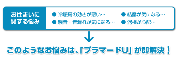 お住まいに関するん悩みプラマードUが即解決