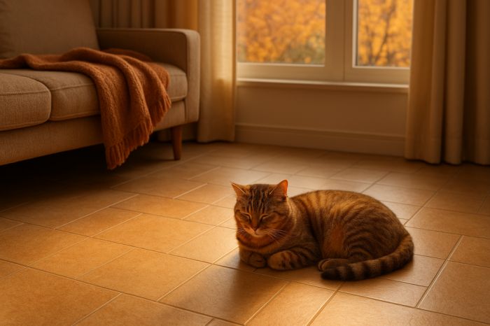 床暖房と猫 25002e2403fbcc76f09674f6b9db96ff