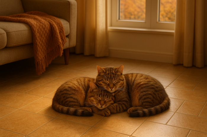 床暖房と猫 41602475fe9e56360aed753fb05fbde2