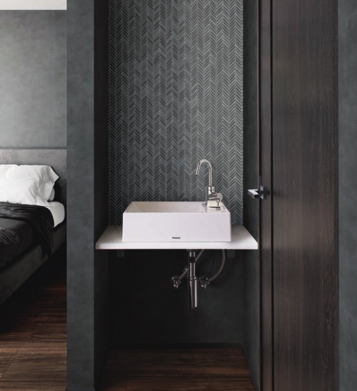 Panasonicのコンパクト洗面〈アクアファニチャー〉 GACT1E15_00041