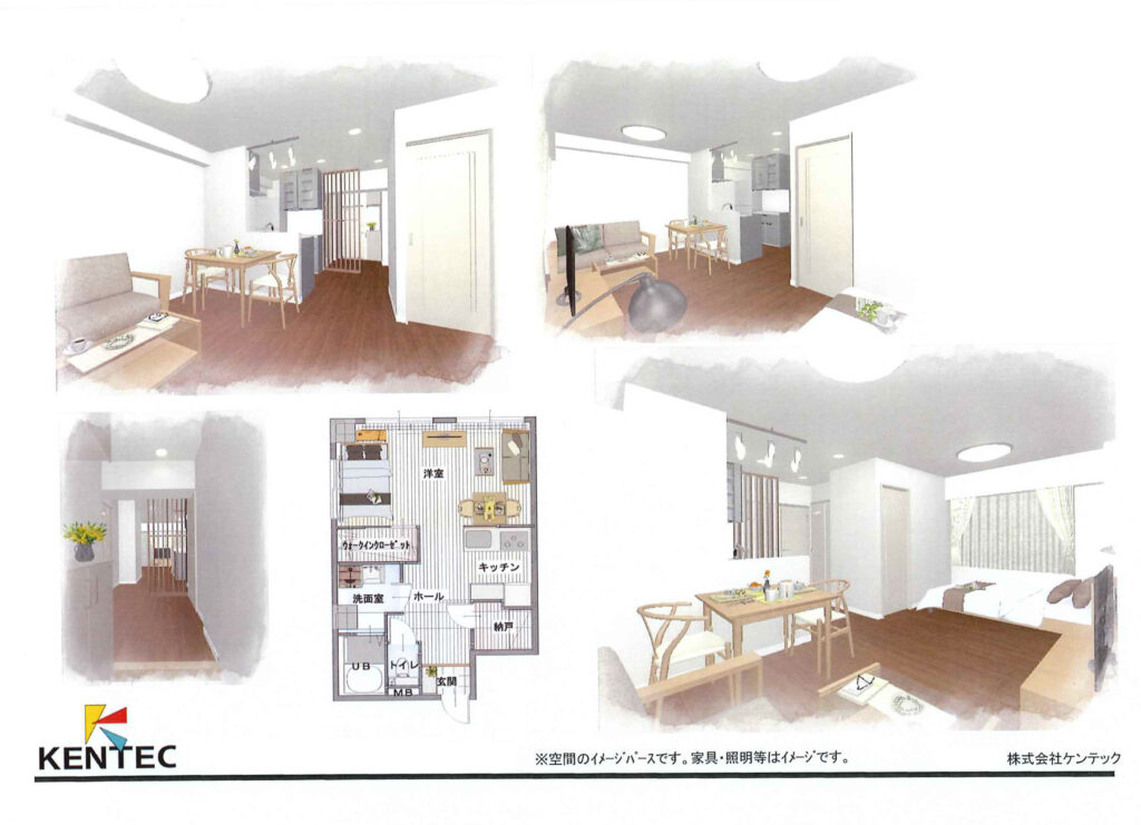 都心のビンテージマンションに新たな価値を。色と光あふれる、ひろびろワンルームへ　目黒区I様邸