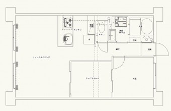 広々と寛げるリビングダイニングに