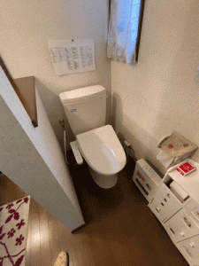 タンクレスですっきり広々としたトイレに　世田谷区Ｈ様邸