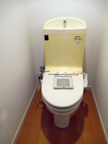 高さを抑えたコンパクトなタンクでトイレが広がりとゆとりの空間に　品川区S様邸